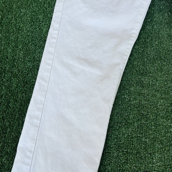 VTG Ralph Lauren Jeans Womens 32x31 White Black Label Flared USA Gold Pony Y2K - Picture 6 of 16